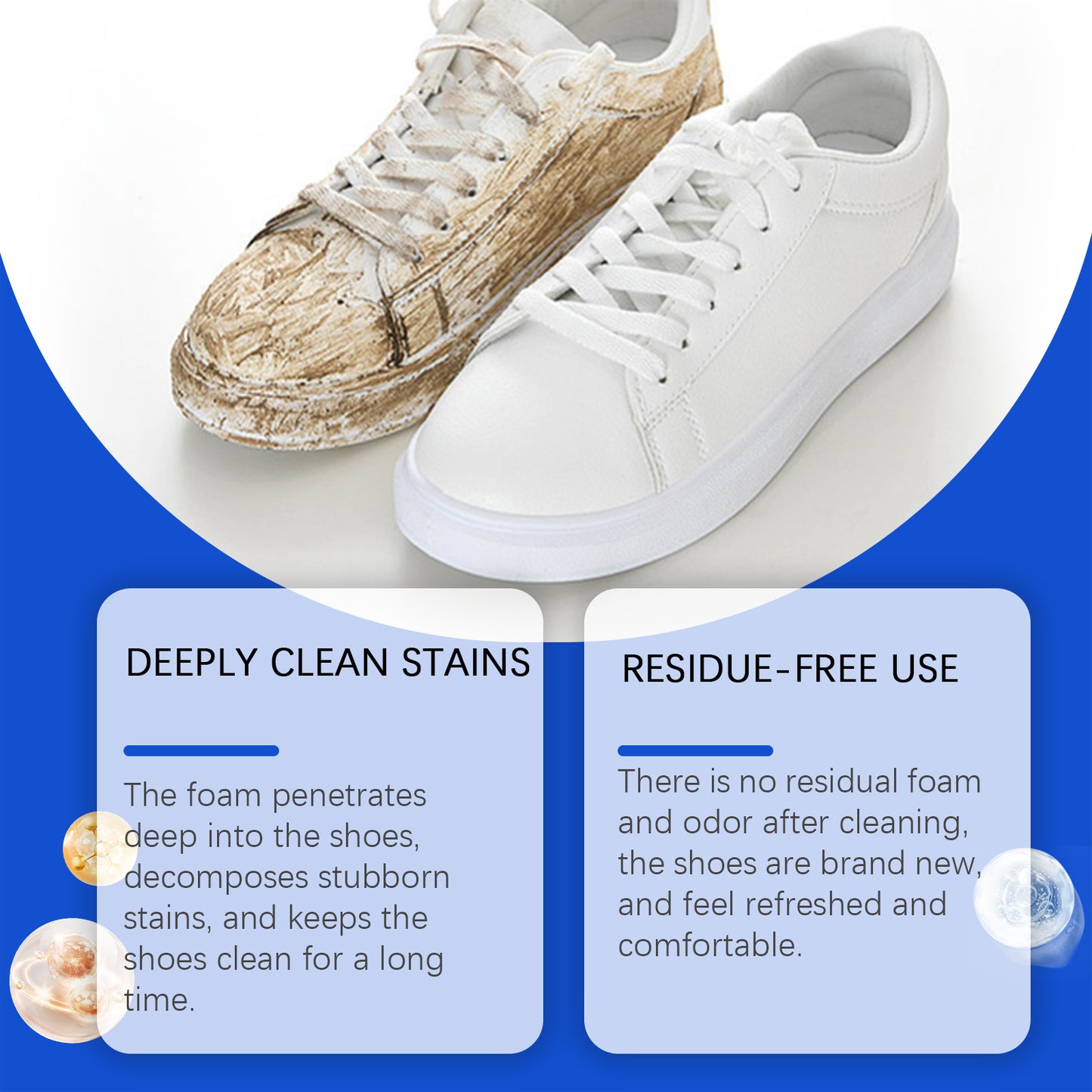 Little White Shoes Foam Cleaner Sports Shoes Decontamination Vamp Clean And Wash Free Whitening Cleaner